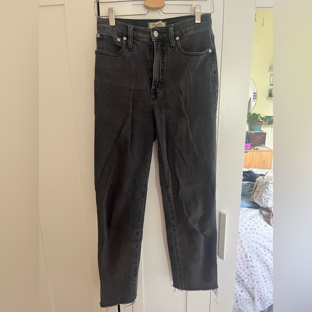 Black Madewell Perfect Vintage Straight Jean size 26